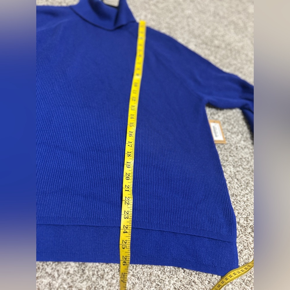 Title Nine Offsite Turtleneck Sweater Blue Pullover Size XL NWT - Picture 7 of 10